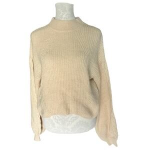 BP cable knit sweater mock neck size XS new